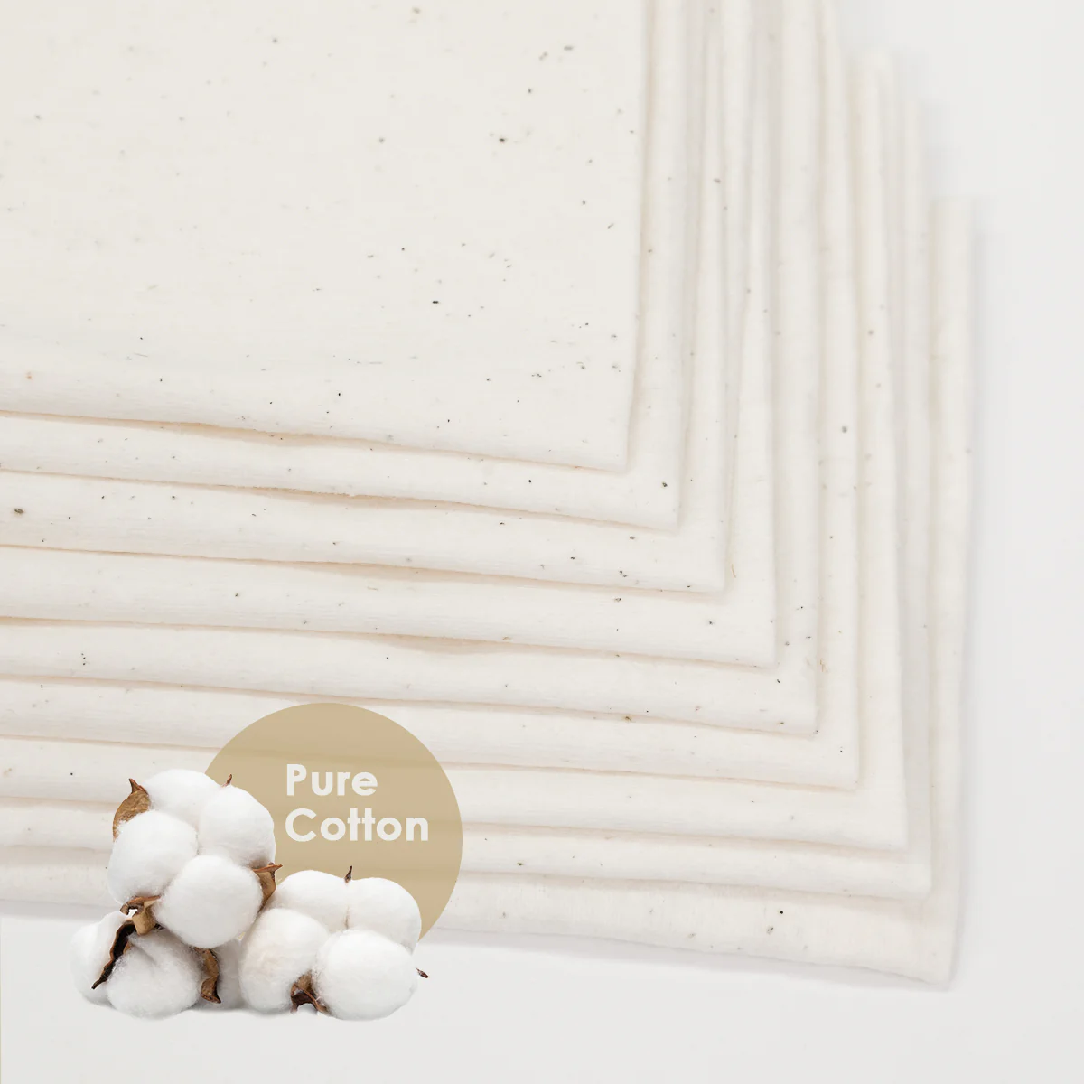 glowiest Daily Ritauls Facial Cotton Towels - Small Essentials 80 Pads - Image 5